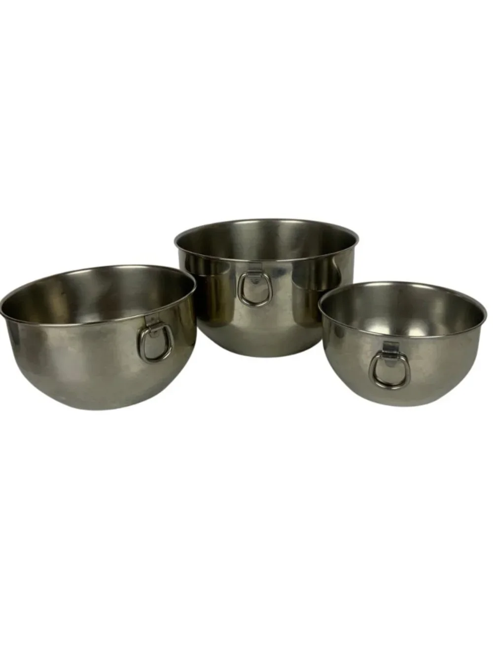 Farberware Stainless Steel Nesting Mixing Bowl Set Of 3 with Thumb Rings Korea